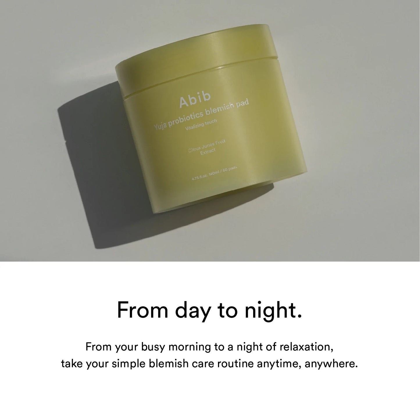 [Abib] Yuja probiotics blemish pad Vitalizing touch - 140ml. 60 pads