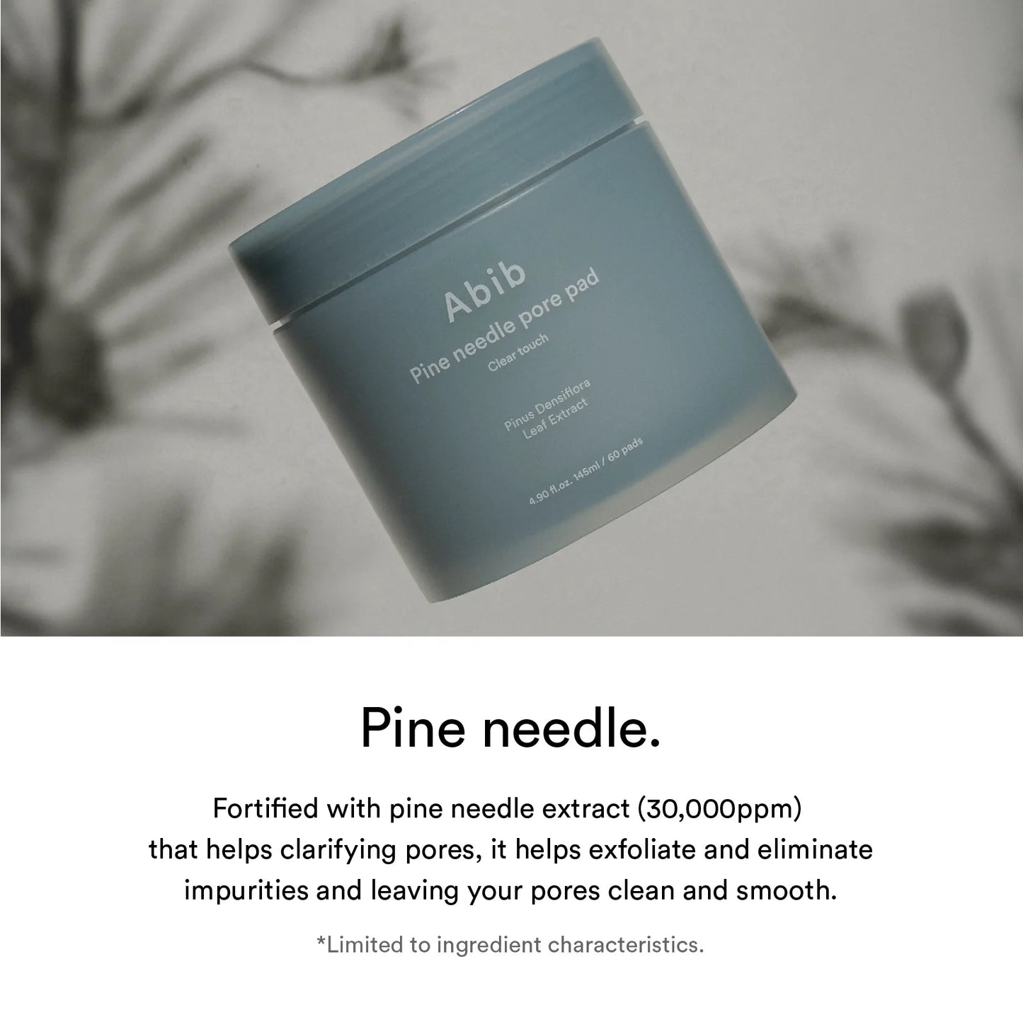 [Abib] Pine needle pore pad Clear touch - 145ml. 60 pads