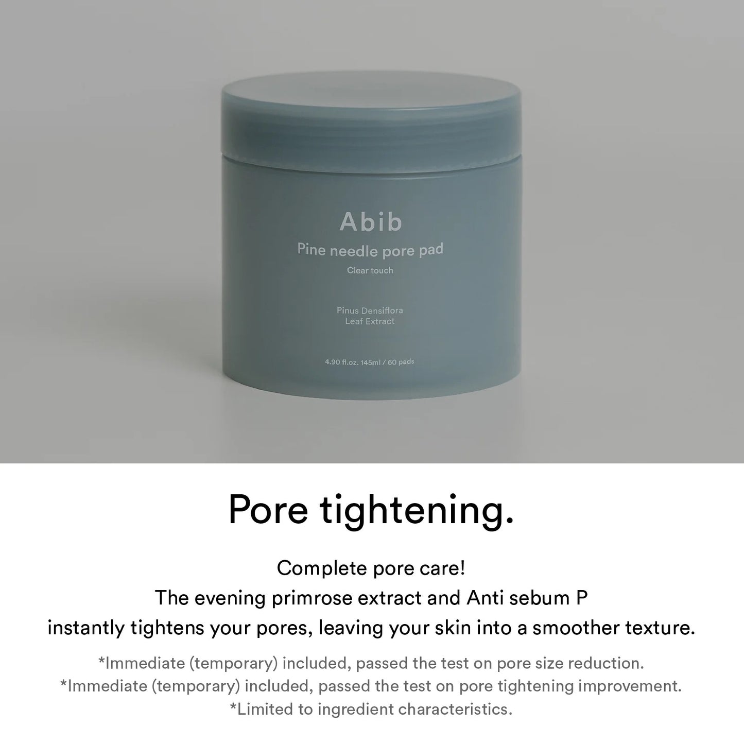 [Abib] Pine needle pore pad Clear touch - 145ml. 60 pads